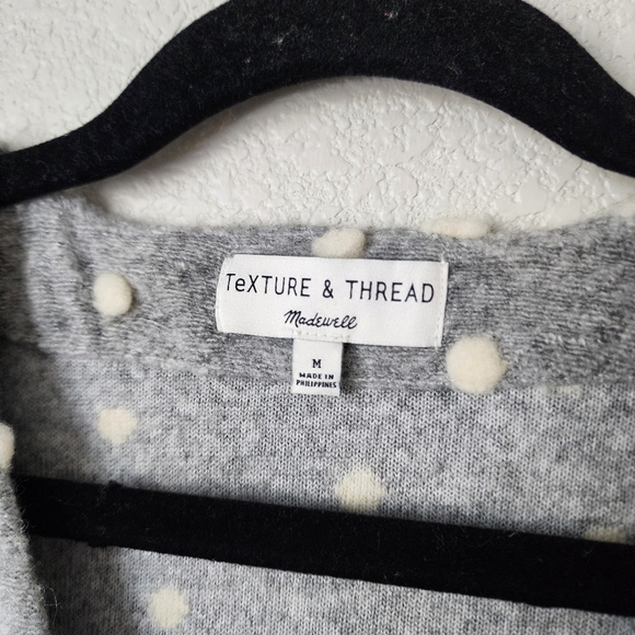 MADEWELL Texture & Thread Boxy Bobble Cardigan in grey size M - Picture 5 of 7
